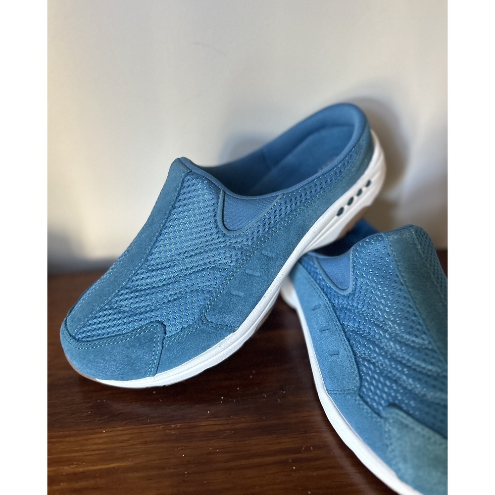 EASY SPIRIT WOMEN'S TRAVELTIME 266 MULE CLOGS Turquoise Blue 8.5 WIDE